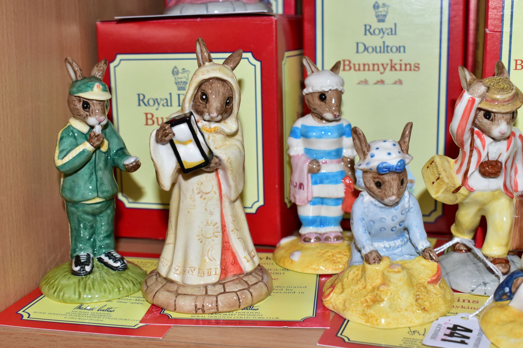 SEVEN BOXED ROYAL DOULTON BUNNYKINS OF THE YEAR FIGURES, comprising four from Holiday Outing - Image 3 of 5