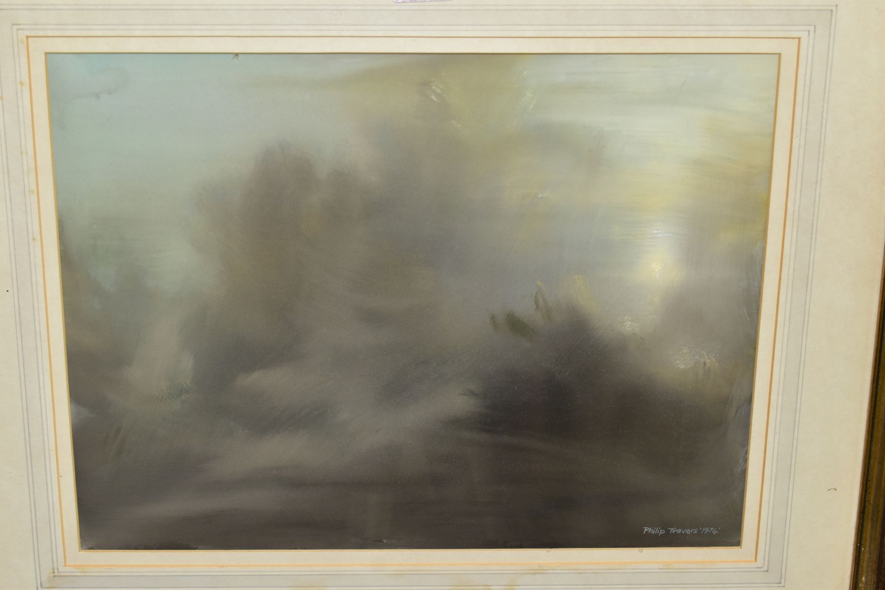 PHILIP TRAVERS (BRITISH 1945) AN ETHEREAL LANDSCAPE, signed and dated 1974 bottom right, watercolour - Image 2 of 4