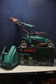 A BOSCH ROTAK LAWNMOWER model No 40-17 ERGO with grass box and original box (PAT pass and working)