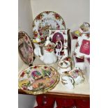 A COLLECTION OF ROYAL ALBERT OLD COUNTRY ROSES TRINKETS AND TABLEWARES, to include small coffee