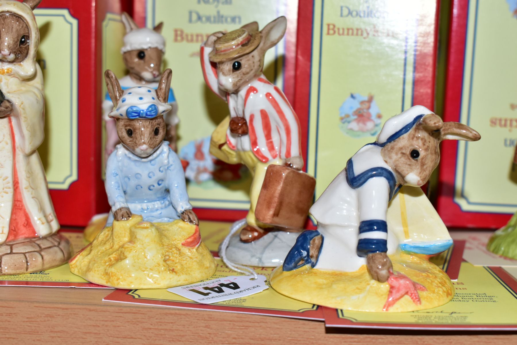 SEVEN BOXED ROYAL DOULTON BUNNYKINS OF THE YEAR FIGURES, comprising four from Holiday Outing - Image 4 of 5