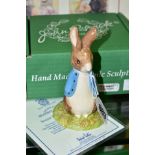 A BOXED BESWICK LIMITED EDITION BEATRIX POTTER FIGURE, Sweet Peter Rabbit, BP10d, P3888 special gold