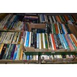 BOOKS approximately 250 paperback titles in five boxes, mostly modern or mid-20th century