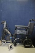 A REMPLOY WHEELCHAIR model NSVRANGER9TRL and a Aidapt rollator (2)