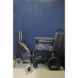 A REMPLOY WHEELCHAIR model NSVRANGER9TRL and a Aidapt rollator (2)