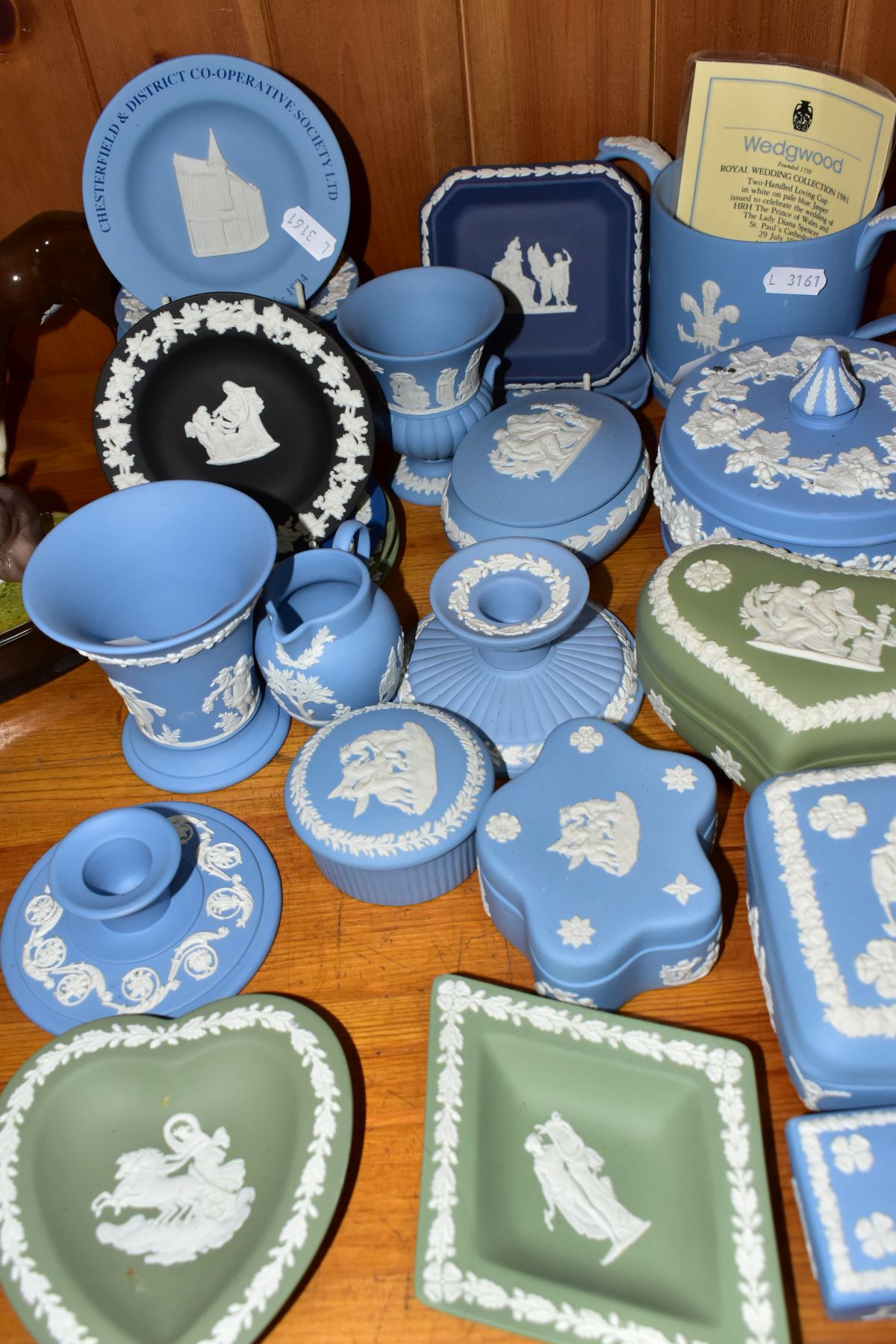 A QUANTITY OF WEDGWOOD JASPERWARES, approximately fifty pieces mainly pale blue, also sage green, - Image 6 of 7