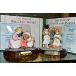 TWO BOXED BESWICK WARE LIMITED EDITION BEATRIX POTTER TABLEAUX, BP-9d, comprising Ginger and Pickles