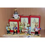 A BOXED SET OF SIX ROYAL DOULTON LIMITED EDITION BUNNYKINS FIGURES FROM THE JAZZ BAND COLLECTION,