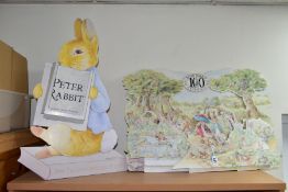 TWO BEATRIX POTTER CARDBOARD DISPLAY STANDS, one celebrating 100 years Beatrix Potter 1893-1993,