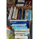 BOOKS, three boxes containing approximately seventy miscellaneous titles to include Art, Antiques,