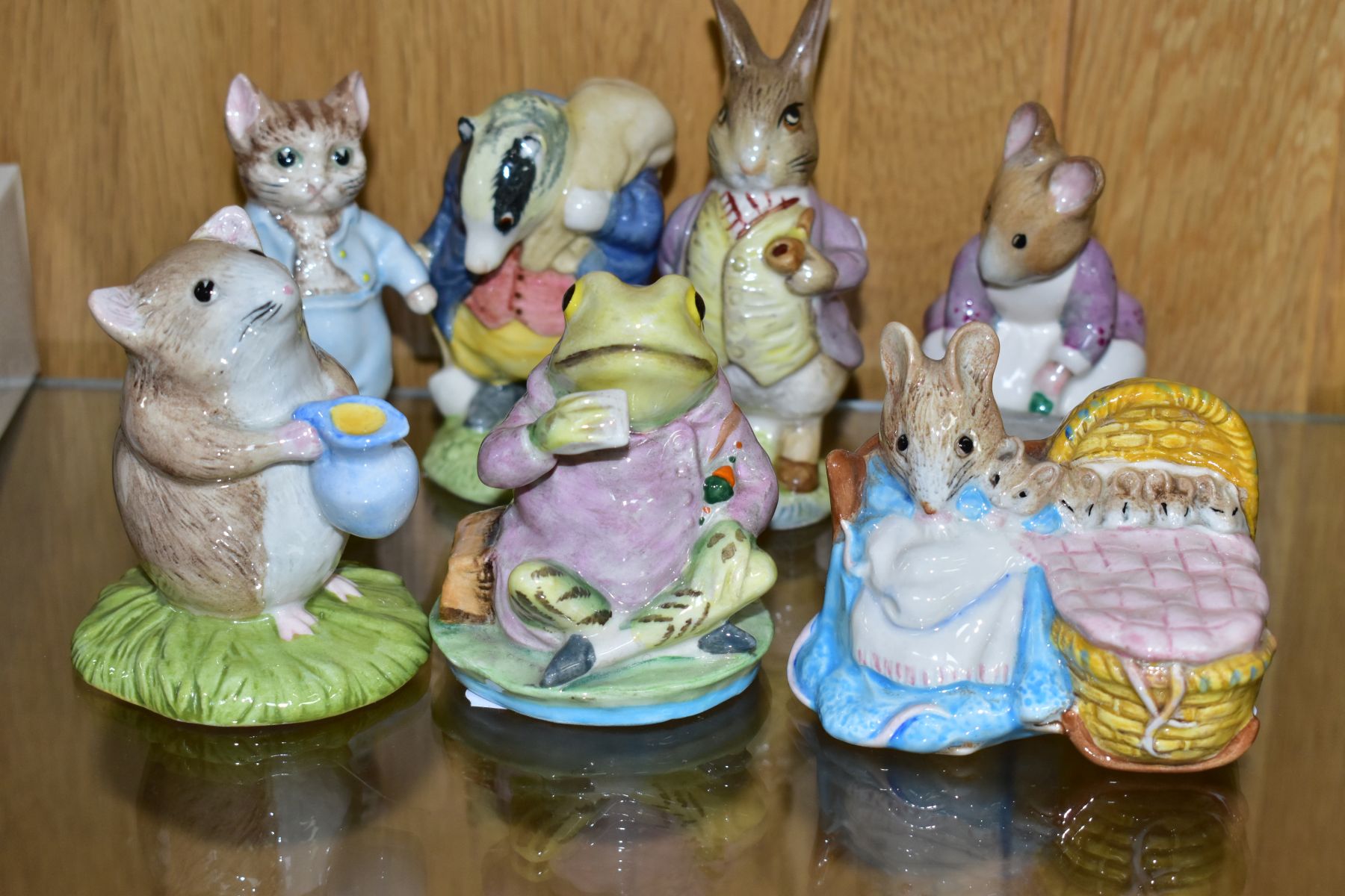 THIRTEEN BESWICK BEATRIX POTTER FIGURES, comprising Benjamin ate a lettuce leaf, Foxy Whiskered - Image 6 of 7