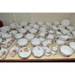 ROYAL CROWN DERBY 'DERBY POSIES' JUGS, SUGAR BOWLS, STRAINERS ETC, to include twenty jugs of various