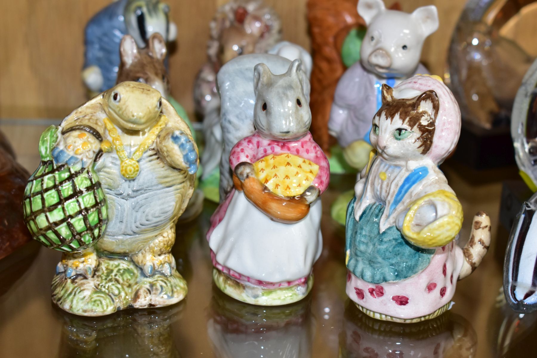 TWELVE BESWICK BEATRIX POTTER FIGURES, comprising Amiable Guinea-Pig BP-3a, the rest BP-3b - Image 3 of 6