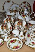 A ROYAL ALBERT 'OLD COUNTRY ROSES' TEA SET AND MATCHING GIFTWARE, comprising two collectors