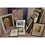 A QUANTITY OF PICTURES ETC, to include a Gordon King 'My Fair Lady' print, depicting a young woman