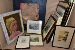 A QUANTITY OF PICTURES ETC, to include a Gordon King 'My Fair Lady' print, depicting a young woman