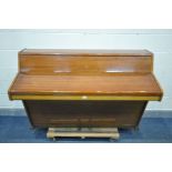 A MONINGTON & WESTON MAHOGANY CASED OVERSTUNG UPRIGHT PIANO, serial number 72975