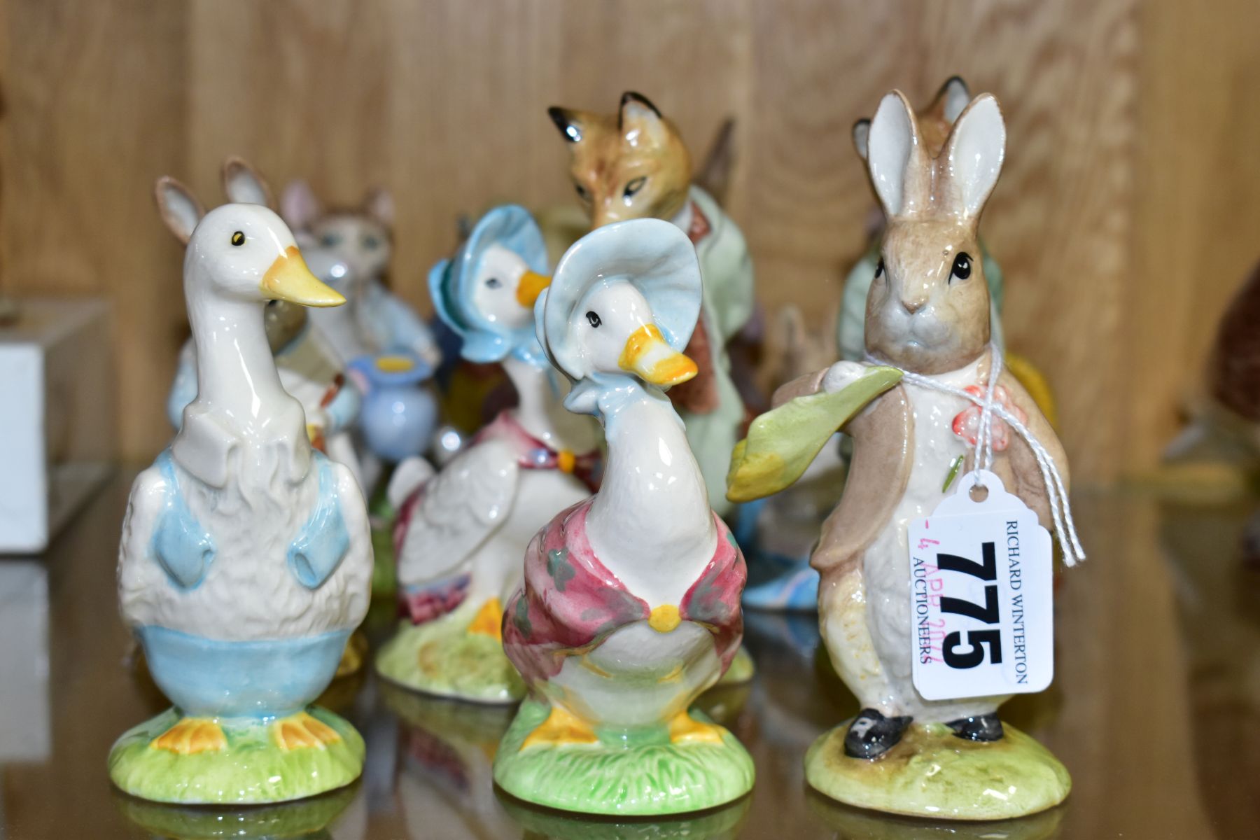 THIRTEEN BESWICK BEATRIX POTTER FIGURES, comprising Benjamin ate a lettuce leaf, Foxy Whiskered - Image 2 of 7