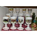 A SET OF TWELVE BOXED ROYAL DOULTON LIMITED EDITION 'TWELVE DAYS OF CHRISTMAS' GOBLETS, Worldwide