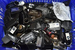 KEYRINGS, a collection of approximately 160 Car and Motor Dealership Keyrings to include Mercedes,