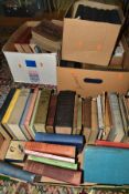 BOOKS, approximately sixty titles in four boxes to include seven volumes of Cassell's History of
