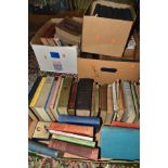 BOOKS, approximately sixty titles in four boxes to include seven volumes of Cassell's History of