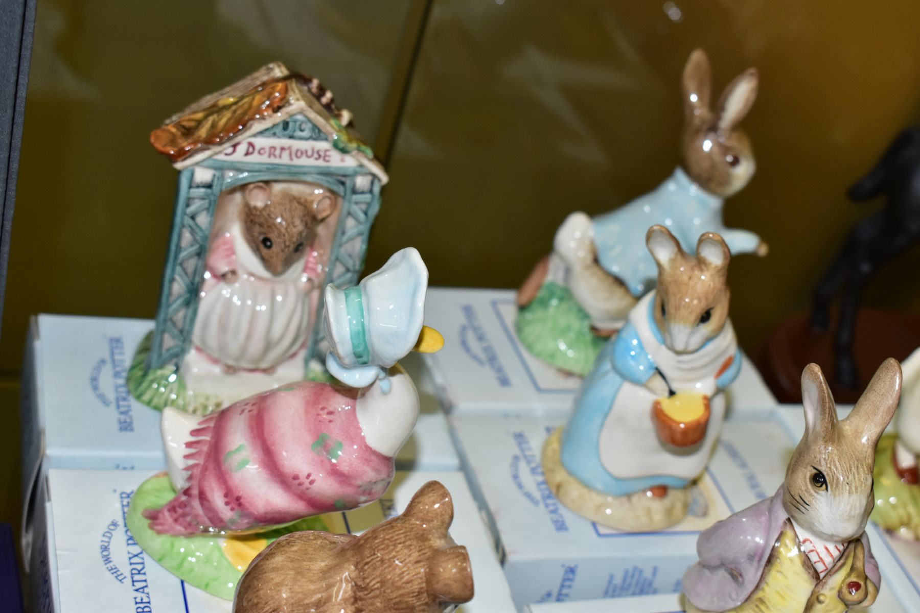 TWELVE BOXED ROYAL ALBERT BEATRIX POTTER FIGURES, comprising Benjamin ate a lettuce leaf, - Image 5 of 6