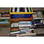 BOOKS, approximately 130 titles in five boxes, mostly hardback, subjects include Art and