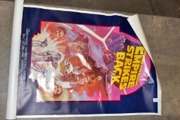 STAR WARS THE EMPIRE STRIKES BACK 1980, U.S. one sheet poster for the 1982 re-release of the