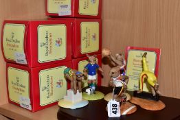 A BOXED SET OF FIVE ROYAL DOULTON LIMITED EDITION BUNNYKINS GAMES COLLECTION FIGURES, comprising