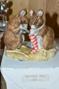 A BOXED ROYAL ALBERT BEATRIX POTTER FIGURE GROUP, The Christmas Stocking BP-6a (Condition report: