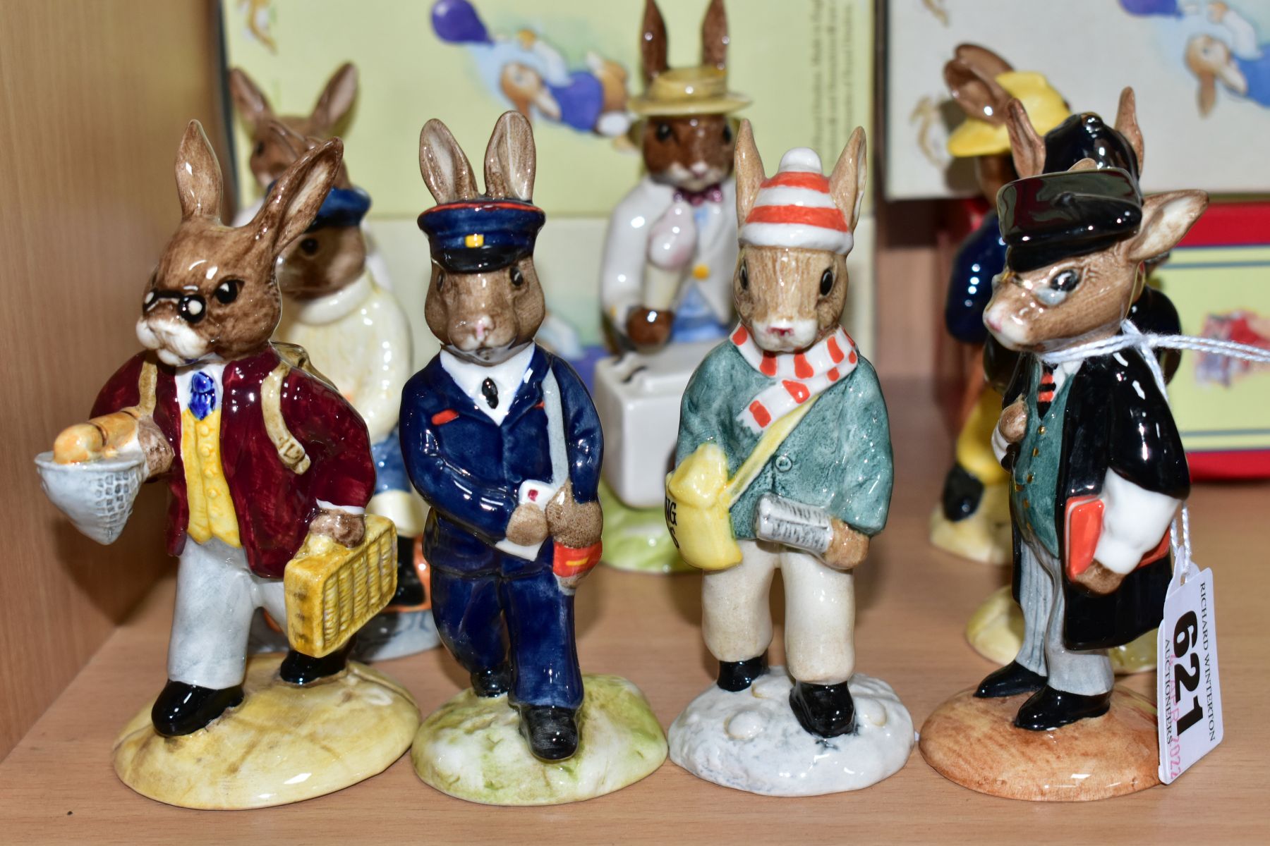 NINE BOXED ROYAL DOULTON BUNNYKINS FIGURES, comprising School Master DB60, Policeman DB64, Fireman - Image 2 of 5