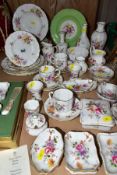 A QUANTITY OF ROYAL CROWN DERBY 'DERBY POSIES, CERAMICS ETC, to include a boxed butter and