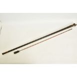 AN ANTIQUE 50 1/2'' MATCHLOCK JEZAIL MUSKET BARREL,bearing evidence of hammered gold inlay at the