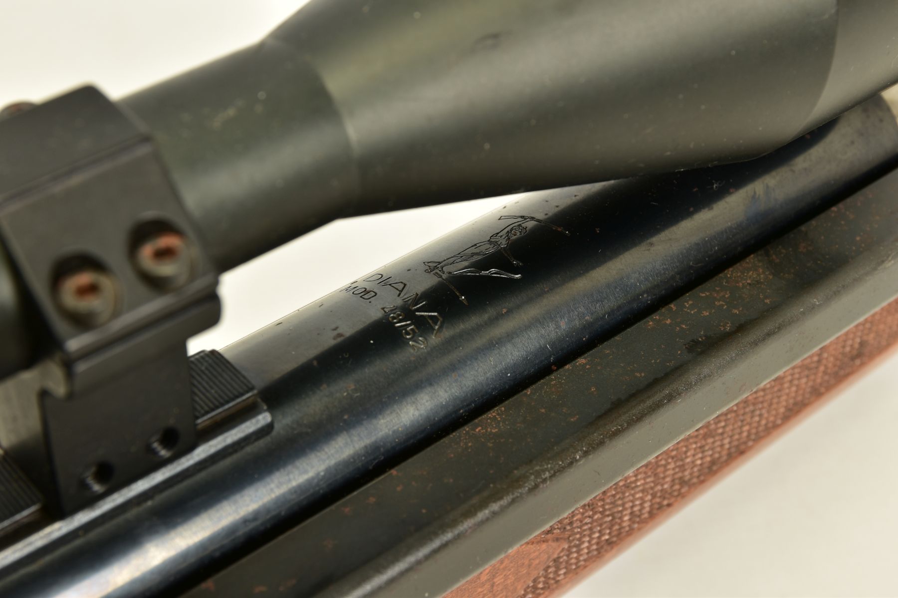 A .177'' R.W.S. DIANA MODEL 48/52 SPRING AIR RIFLE, made in Germany, these high quality air rifles - Image 8 of 18