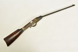 A .177'' GEM AIR RIFLE, serial number 78776 marked ‘Made Abroad’, it is fitted with an 18¾''
