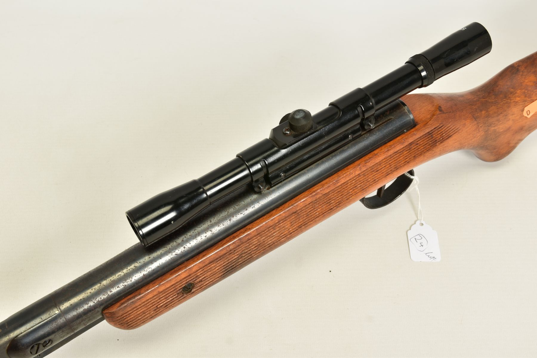 A .22'' WEBLEY & SCOTT MK III AIR RIFLE, serial number 46382 series 4, the locking plunger is - Image 4 of 26