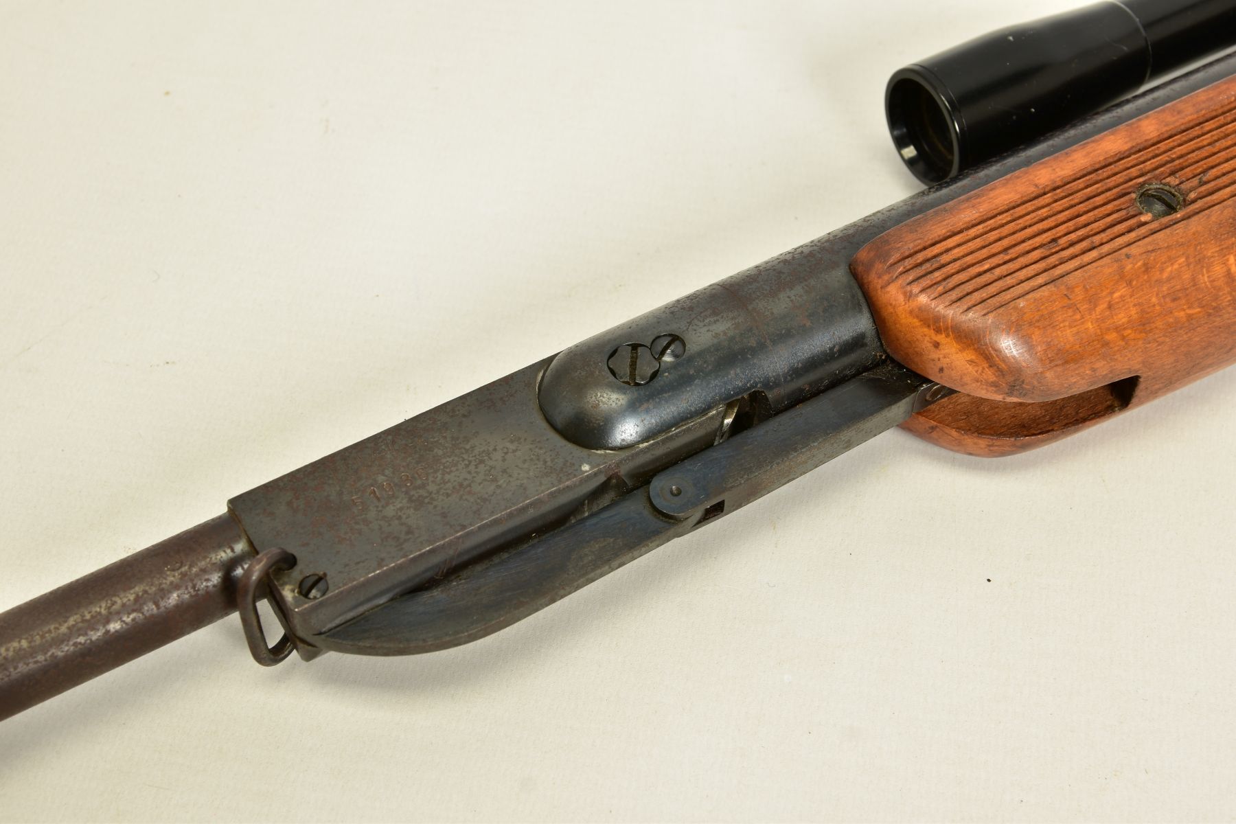 A .22'' WEBLEY & SCOTT MK III AIR RIFLE, serial number 46382 series 4, the locking plunger is - Image 6 of 26