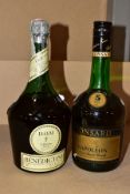 ALCOHOL, comprising one bottle of D.O.M Benedictine, (older bottling) and one bottle of Ronsard