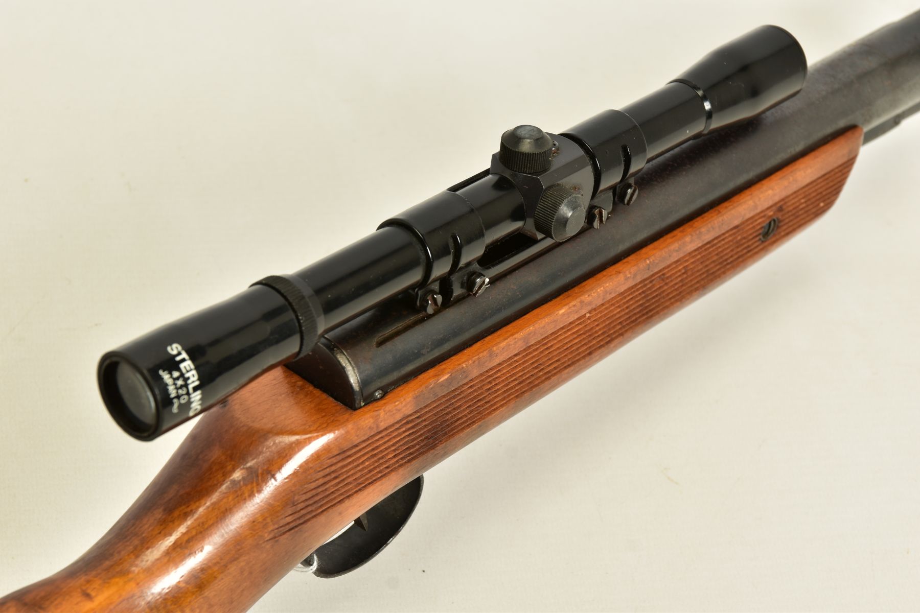 A .22'' WEBLEY & SCOTT MK III AIR RIFLE, serial number 46382 series 4, the locking plunger is - Image 12 of 26