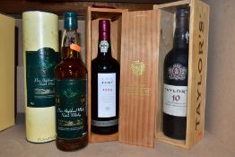 WHISKY & PORT comprising 1 x Glen Lairg Pure Highland Malt Scotch Whisky, aged 12 years, 40% vol.