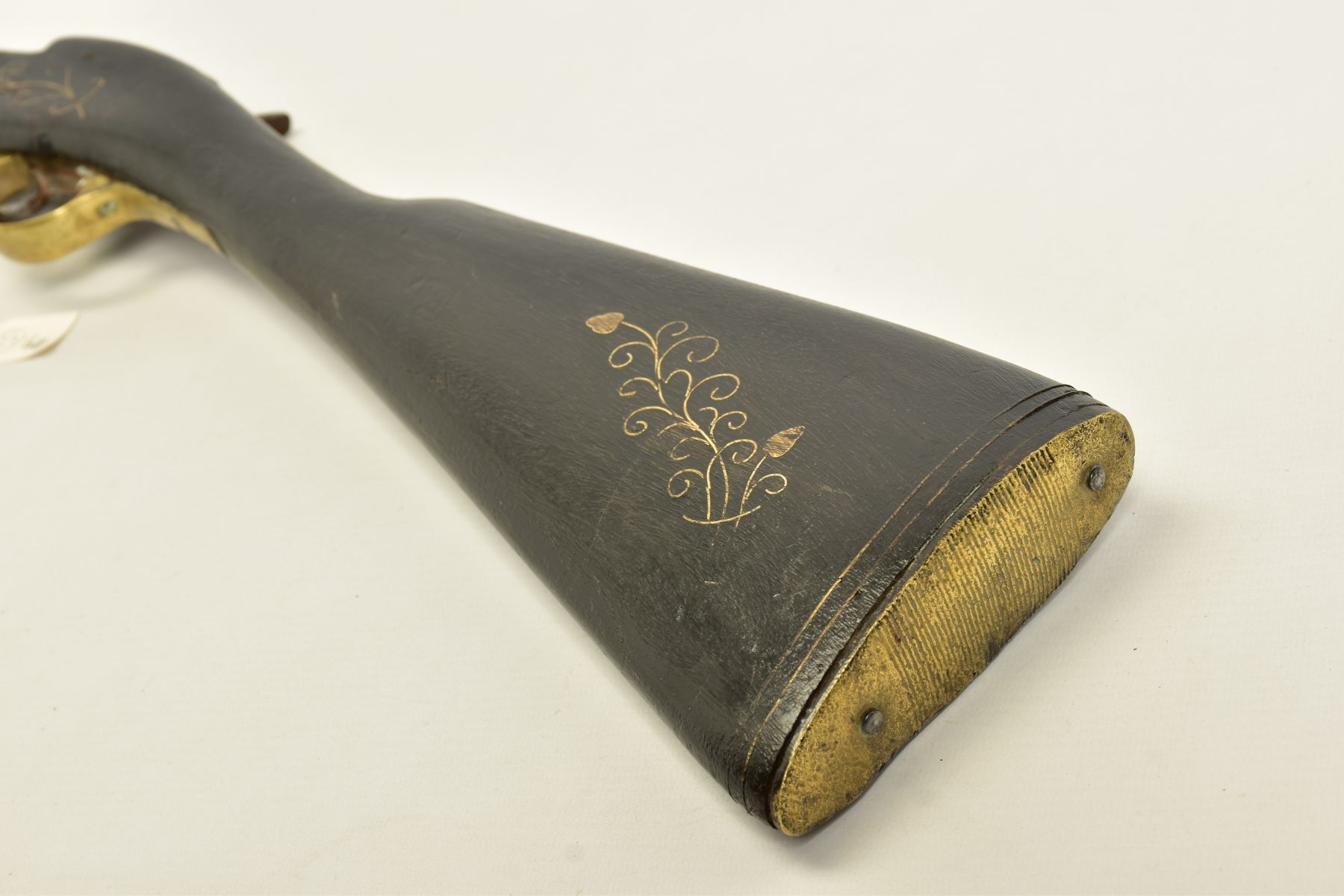 A PERCUSSION RIFLE, made in a native armoury of inferior quality and in poor condition, its 30” - Image 6 of 16