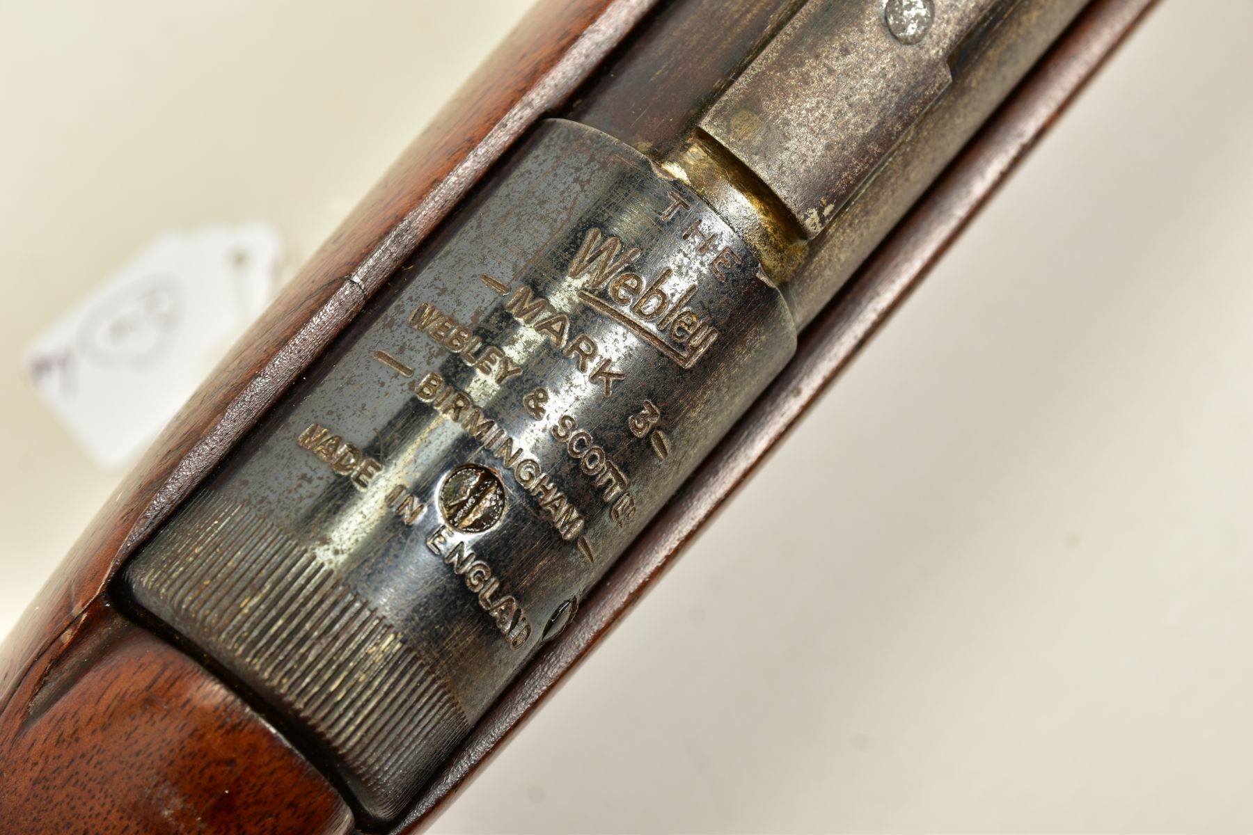 A .22'' WEBLEY & SCOTT MK III AIR RIFLE, serial number 46382 series 4, the locking plunger is - Image 23 of 26
