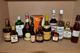 ALCOHOL, a collection of Cognac, Rum, Gin, Whisky and Liqueurs including Saint Vivant Armagnac,