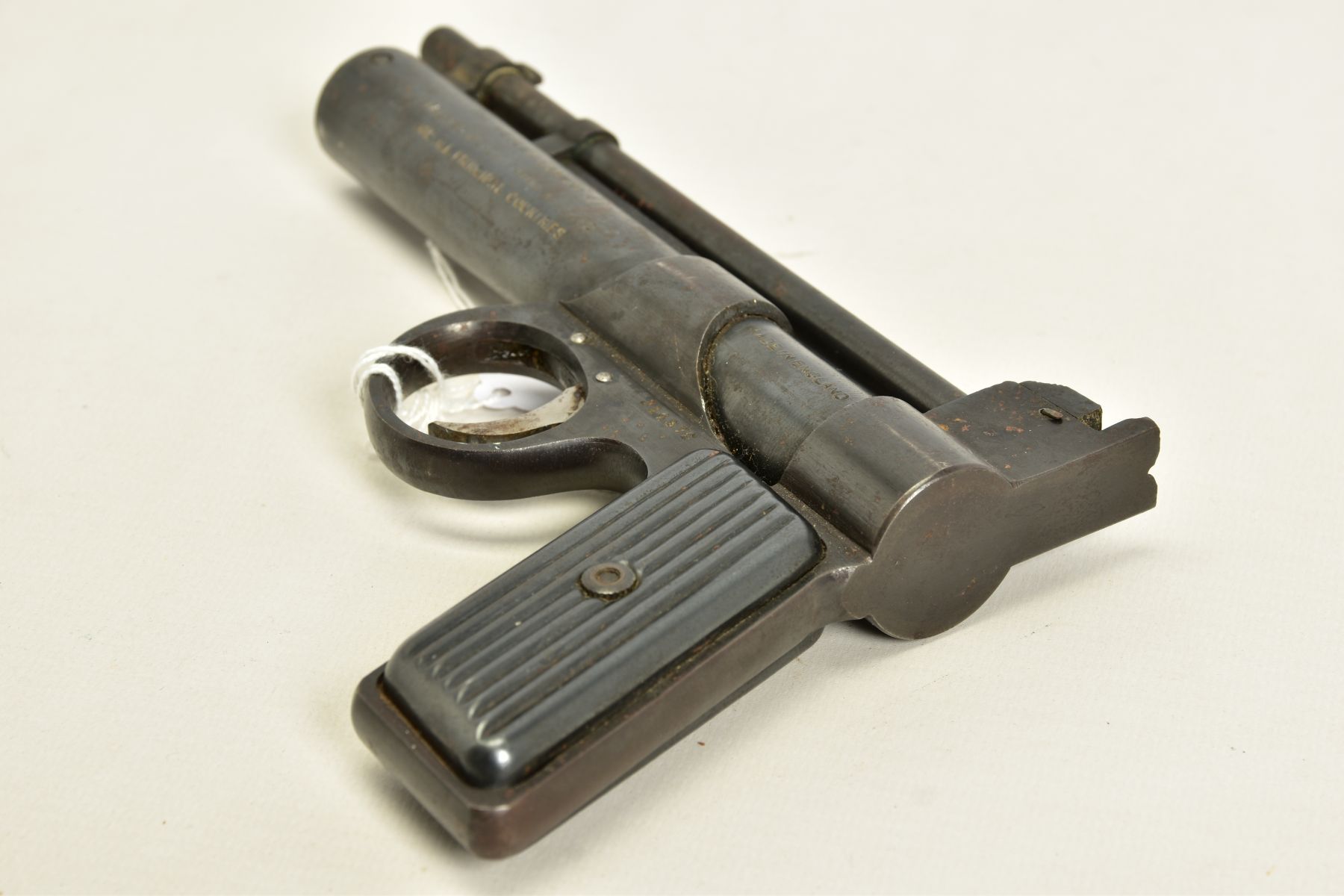 A .177'' WEBLEY & SCOTT JUNIOR PRE-WWII, serial number J14372 fitted with tin grips and in good - Image 5 of 8