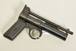 A .177'' WEBLEY & SCOTT JUNIOR PRE-WWII, serial number J14372 fitted with tin grips and in good