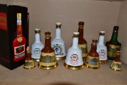 ALCOHOL, a collection of 10 x Bell’s Old Scotch Whisky in decanters (most seals broken, contents