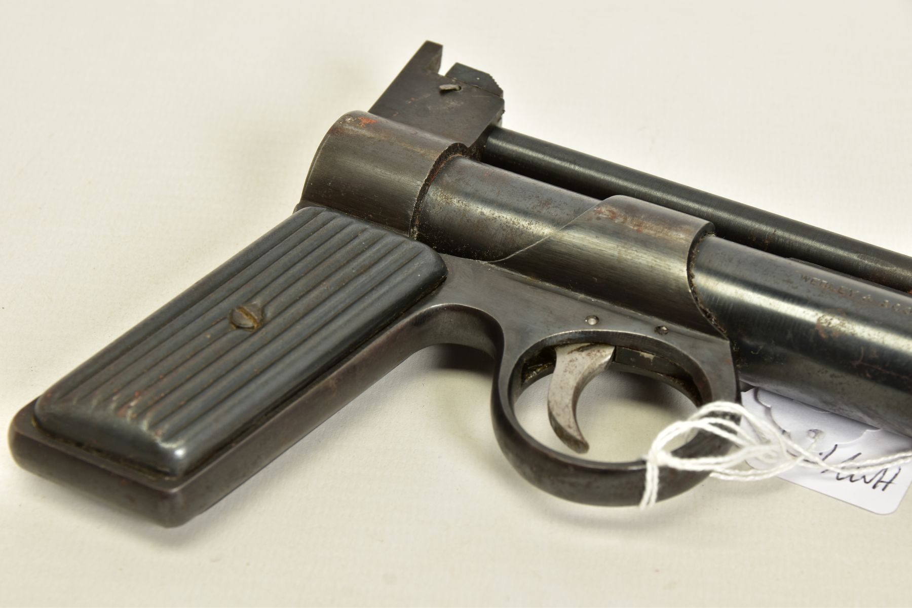 A .177'' WEBLEY & SCOTT JUNIOR PRE-WWII, serial number J14372 fitted with tin grips and in good - Image 8 of 8