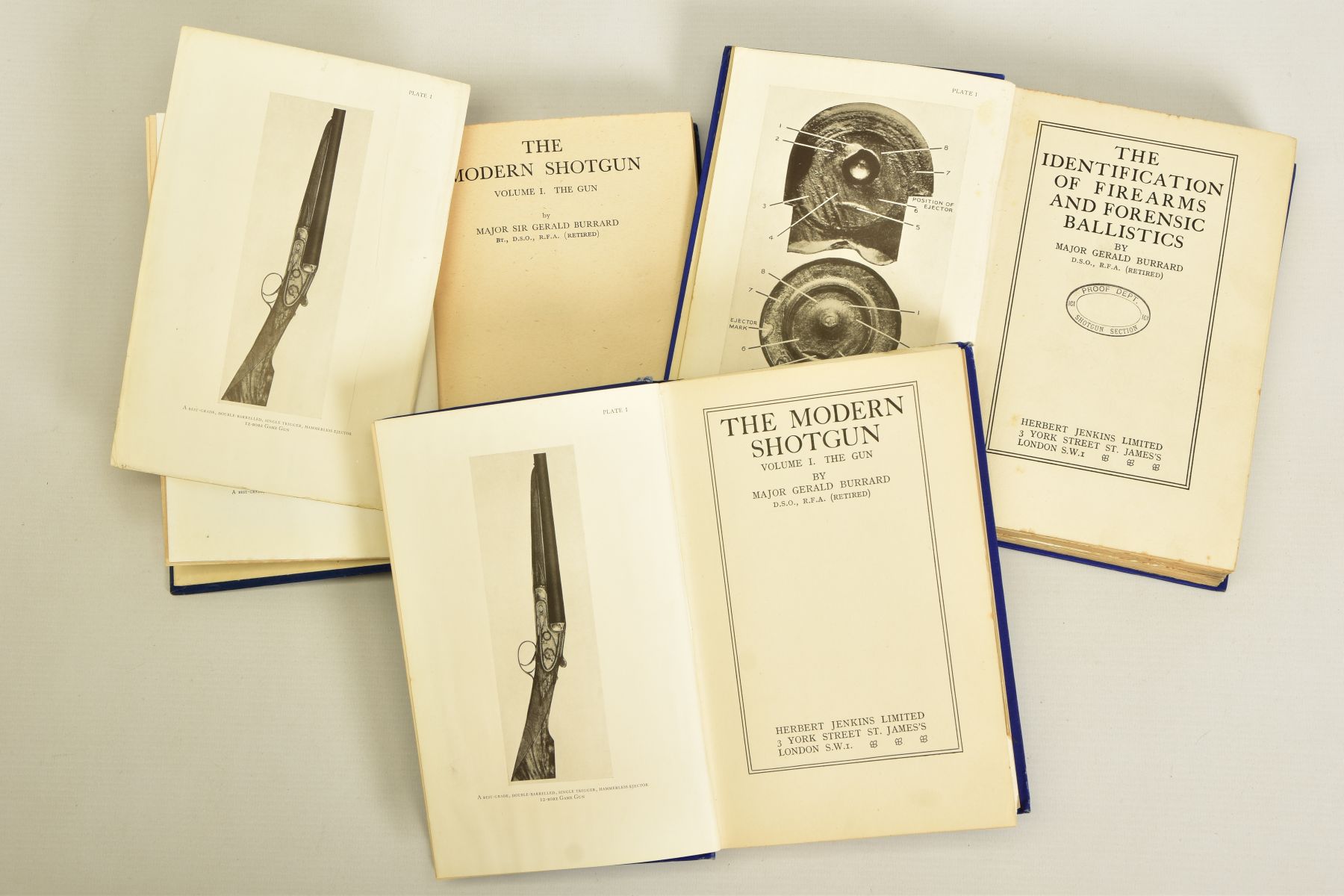 ‘THE IDENTIFICATION OF FIREARMS & FORENSIC BALLISTICS’ 1934 by Major G. Burrard, ‘The Modern Shotgun - Image 2 of 3