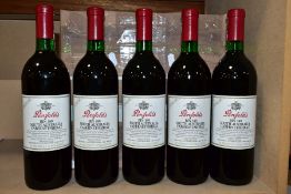 WINE, comprising five bottles of PENFOLDS Bin 389 Cabernet/Shiraz 1988 vintage 13.5% vol. 75cl,